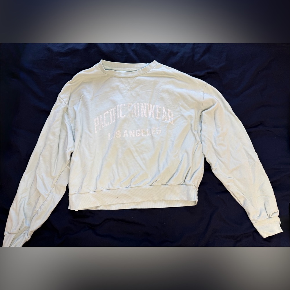 PacSun Light Blue Crewneck Pullover with LA Logo
